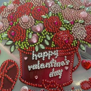 Valentine’s Day Sparkle Wall Decor – Diamond Art